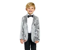 Jacket BOYS Sequin Silver, rozm. EU122/128-134/140 (M)